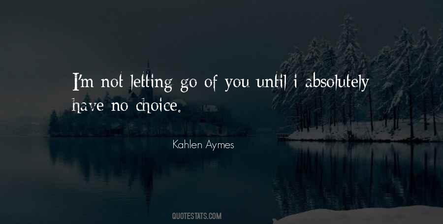 Quotes About Not Letting Go #1510547