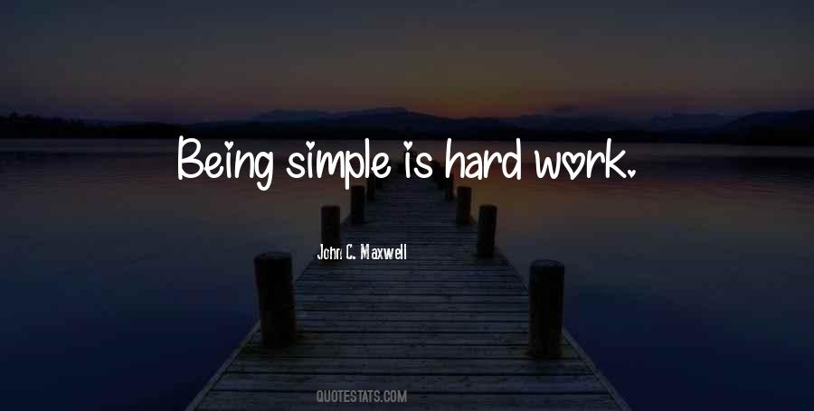 Quotes About Being Simple #896458