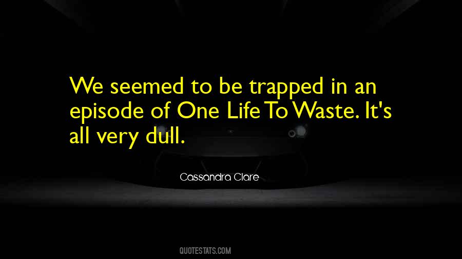 Quotes About Dull Life #159867