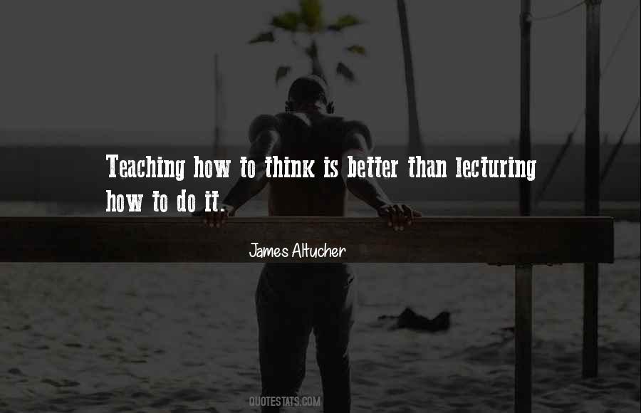 Quotes About Lecturing #1207647