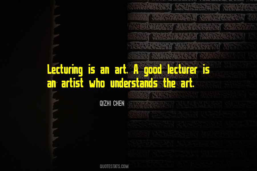 Quotes About Lecturing #696788