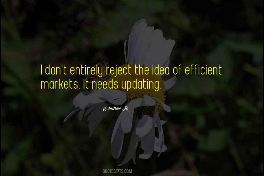 Quotes About Efficient Markets #276906
