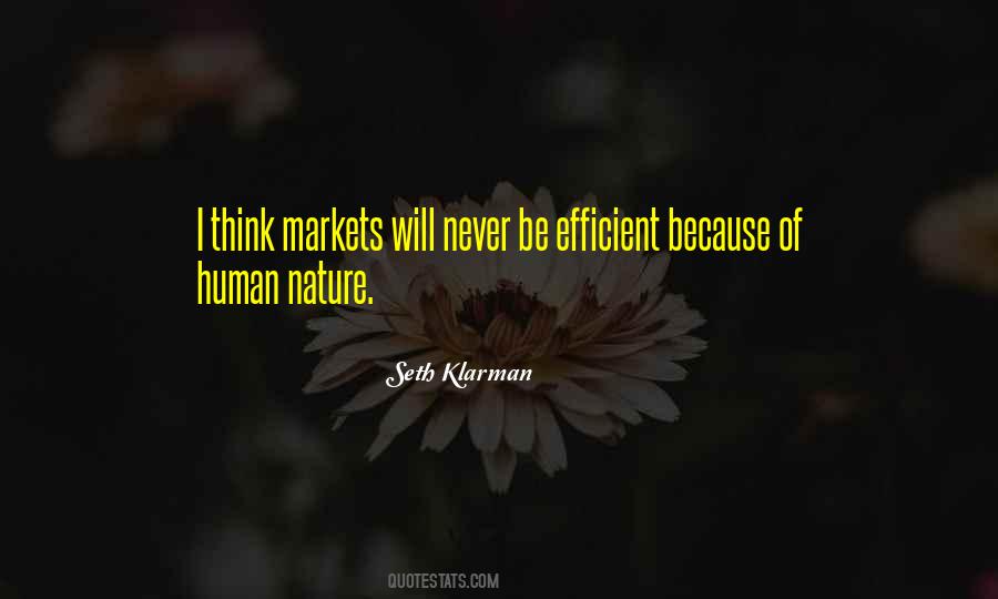 Quotes About Efficient Markets #551014