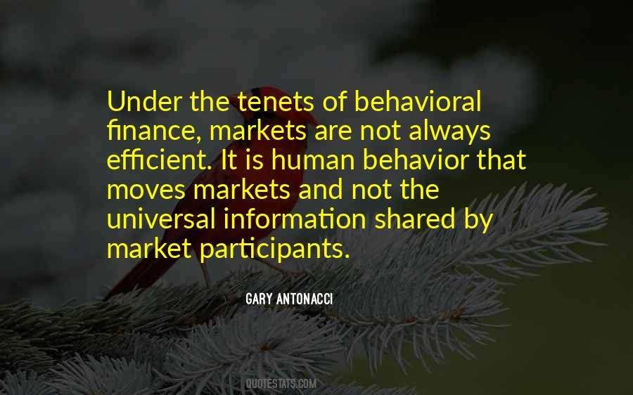 Quotes About Efficient Markets #784020