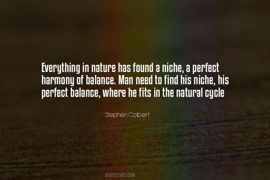 Quotes About The Balance Of Nature #1439290