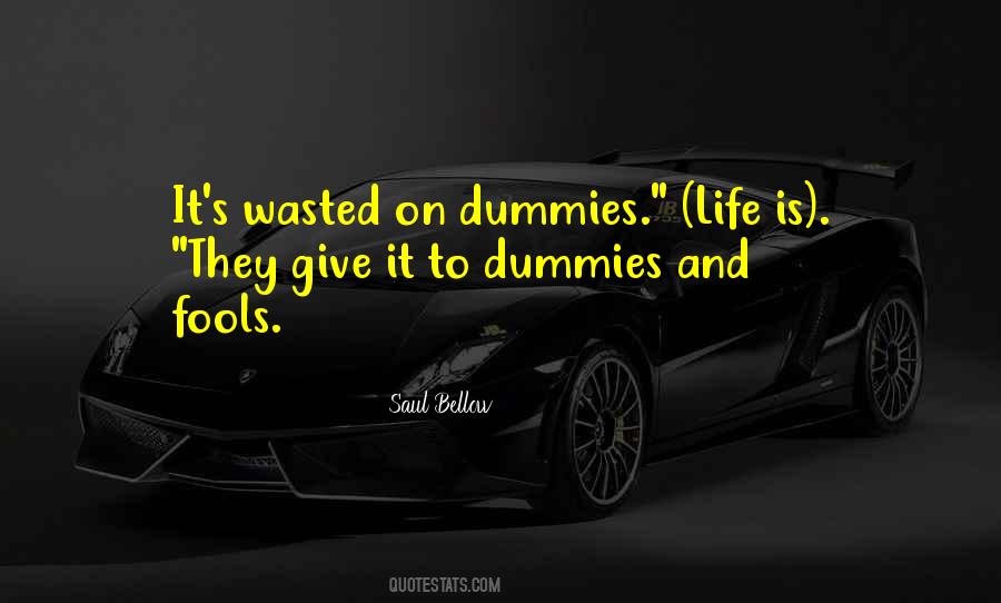 Quotes About Dummies #1068566