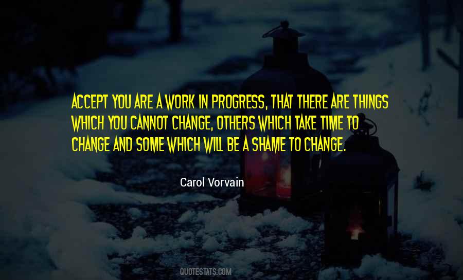 Change In Progress Quotes #1460500