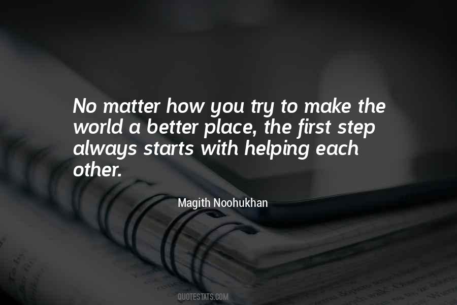 Quotes About Helping The World #776017