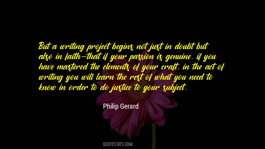 Act Of Writing Quotes #1070025