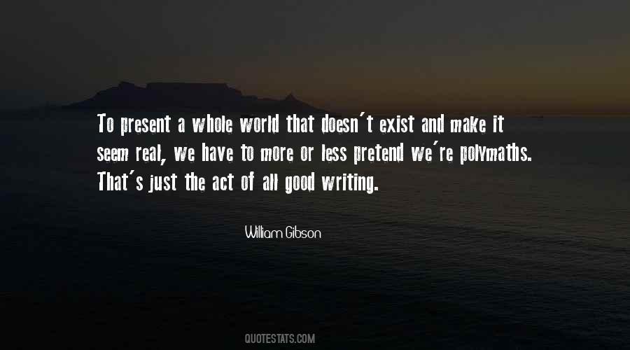 Act Of Writing Quotes #146312