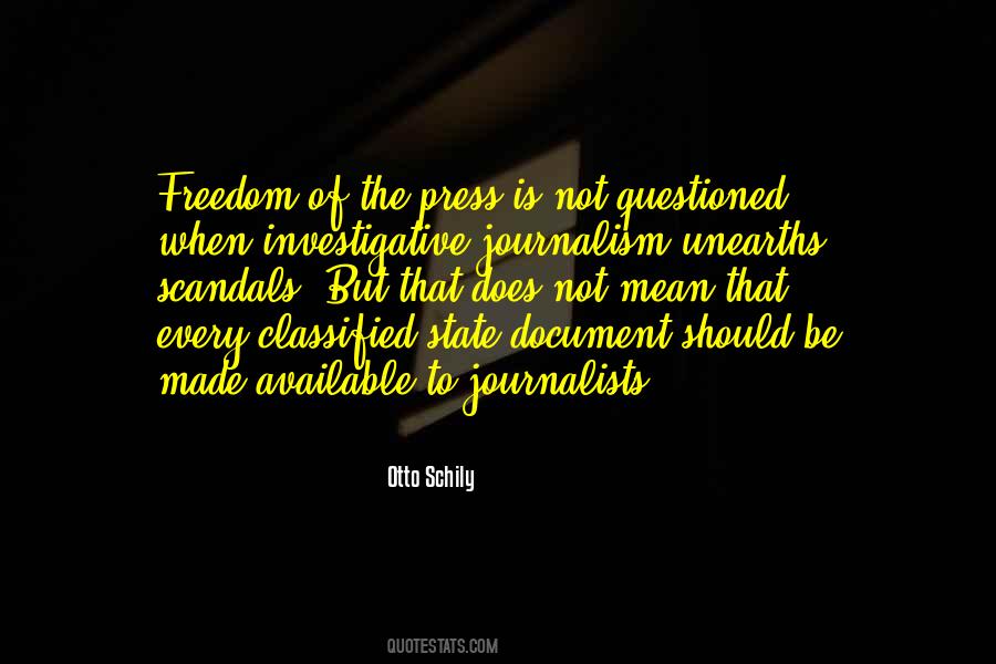 Quotes About Investigative Journalism #285711