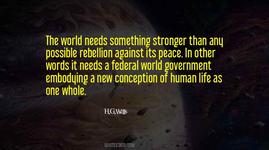 Quotes About One World Government #1488110