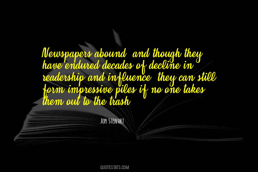 Quotes About The Decline Of Newspapers #462188