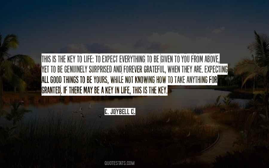 Quotes About Expecting Good Things #1532039