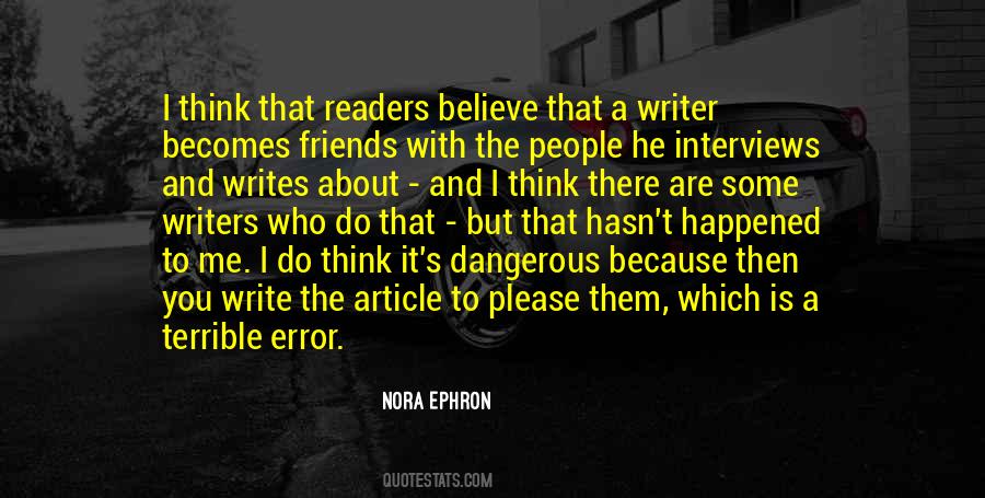 Quotes About Readers And Writers #777341
