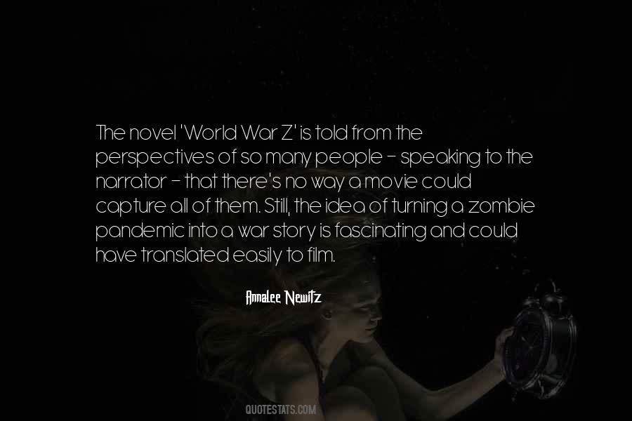 Quotes About World War Z #1195545