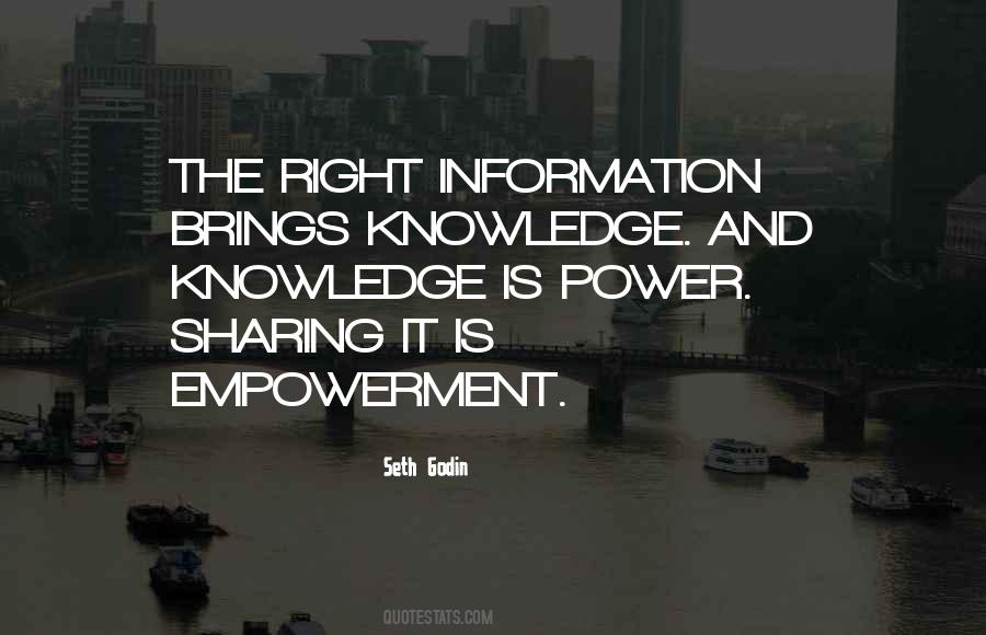 Quotes About Information Is Power #166885