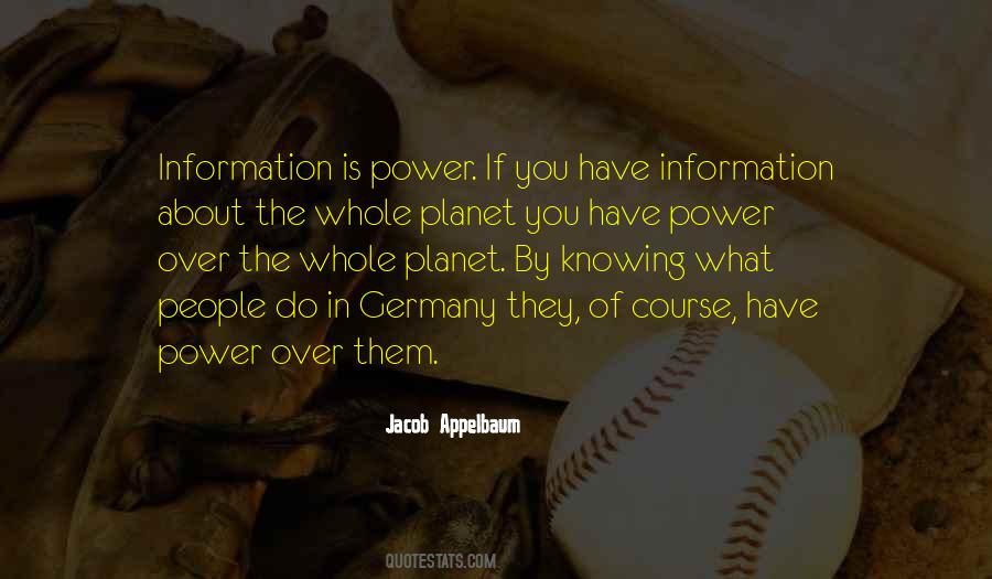 Quotes About Information Is Power #530100