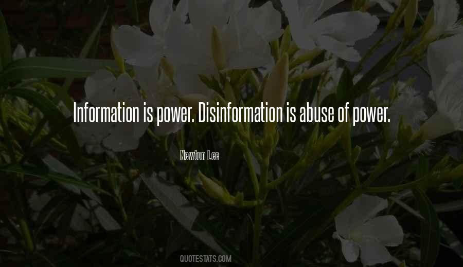 Quotes About Information Is Power #974803