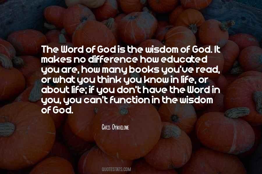 Word Of God Is Quotes #1007883