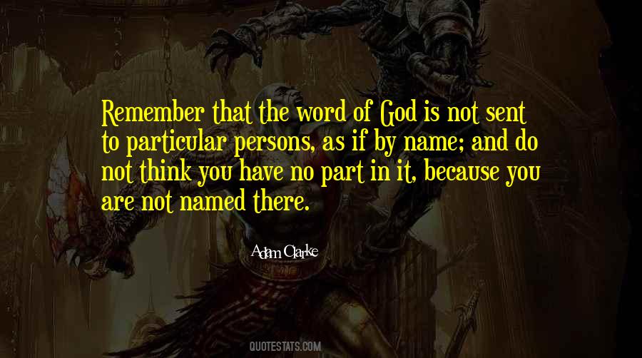 Word Of God Is Quotes #256658