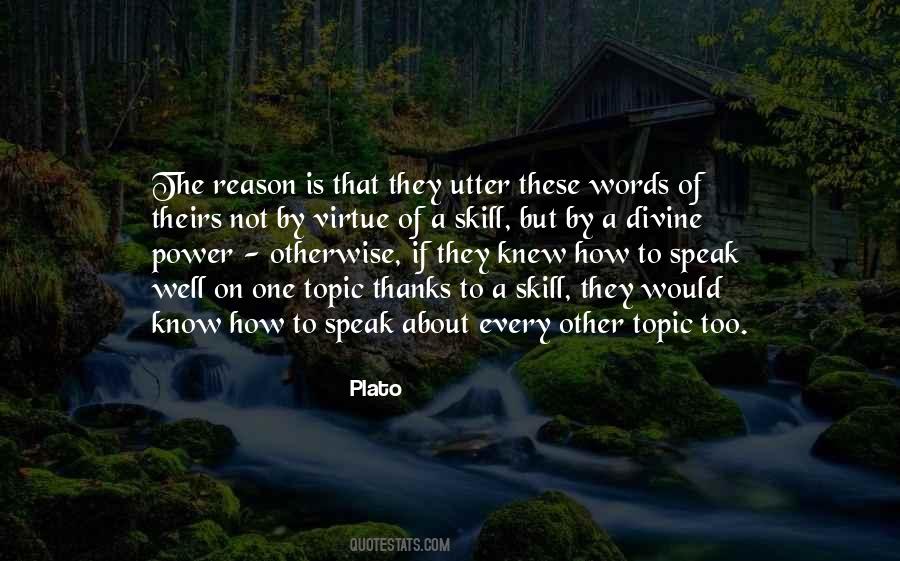 Quotes About Power Of Speech #1174099