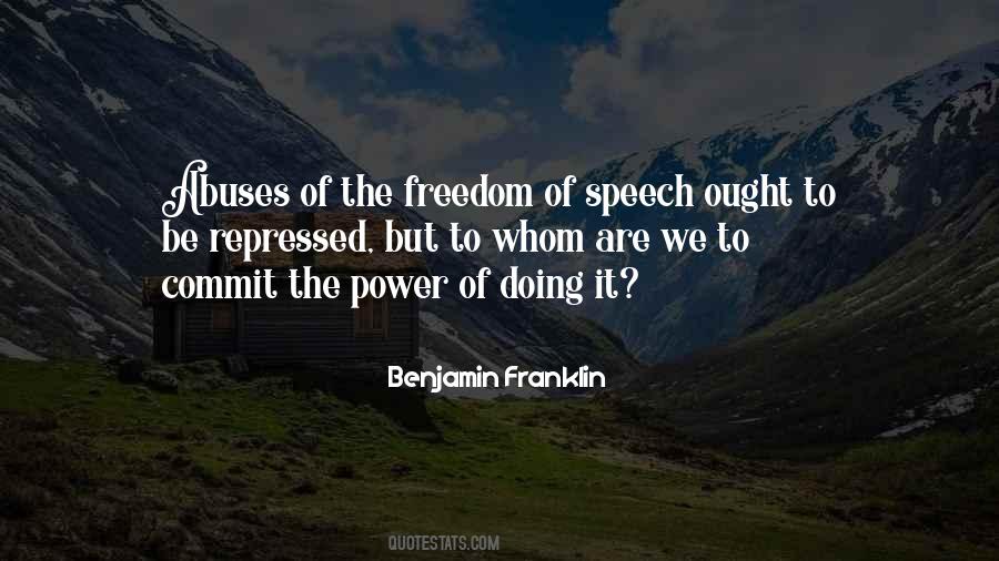 Quotes About Power Of Speech #313305