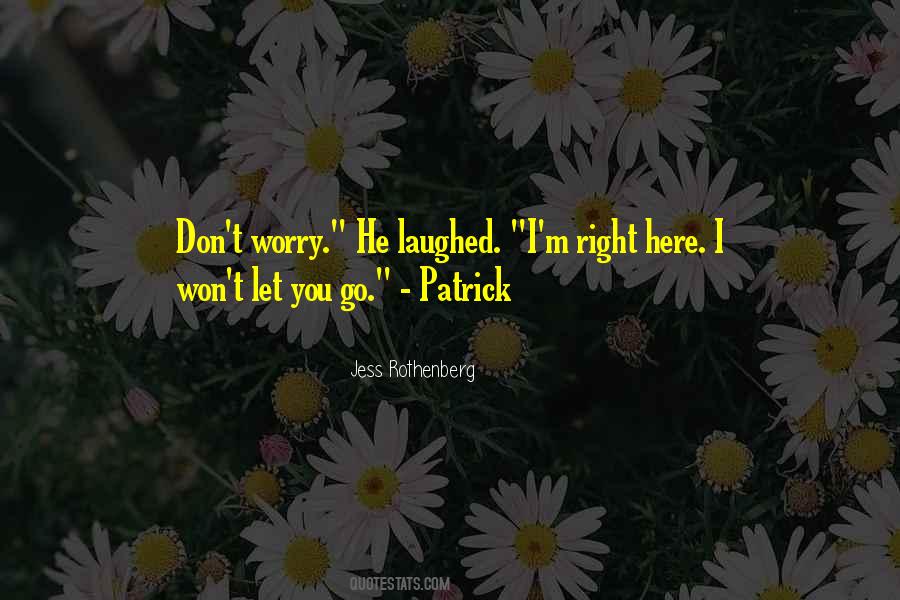 Quotes About I Won't Let You Go #971260