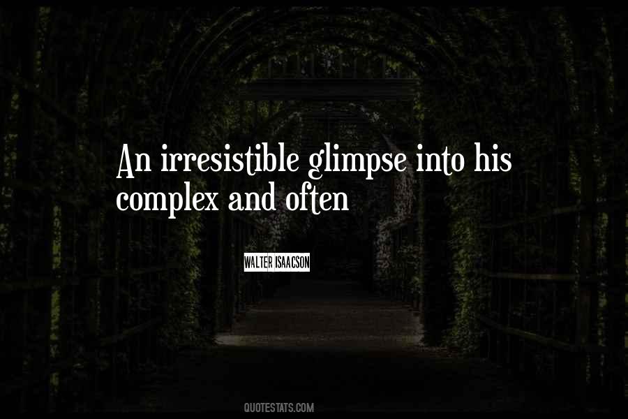 Quotes About Glimpse #891835