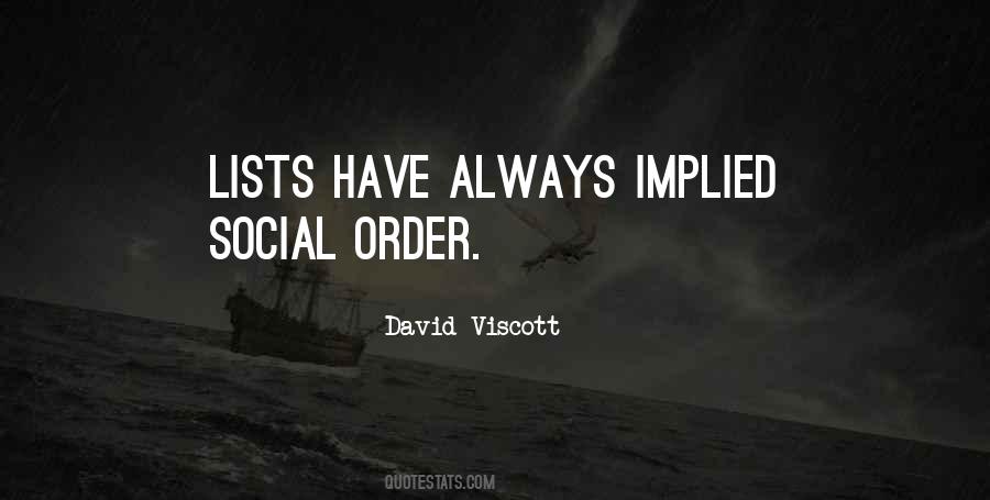 Quotes About Social Order #625009