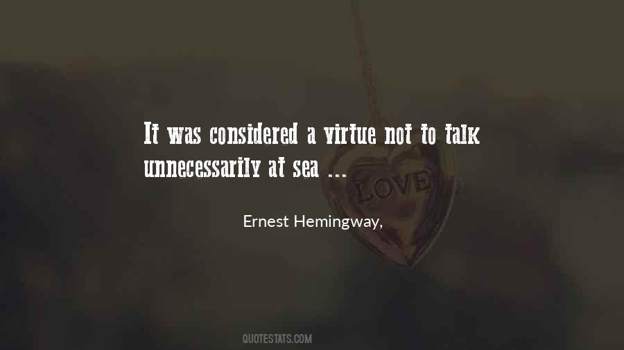 Quotes About The Sea Hemingway #49799