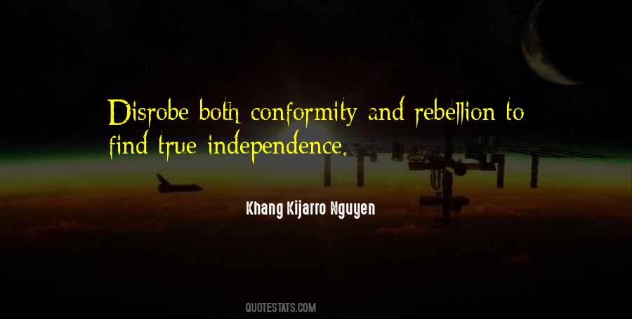 Quotes About Rebellion And Conformity #1447798