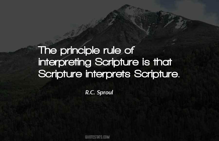 Quotes About Interpreting Scripture #1251218