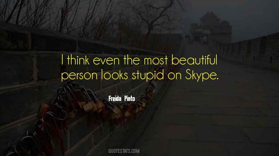 Most Beautiful Person Quotes #234297