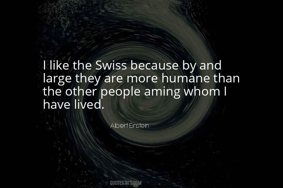 Quotes About Swiss #281619