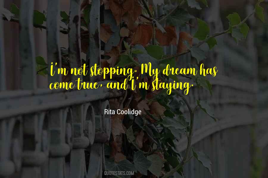 Quotes About Not Stopping #807159