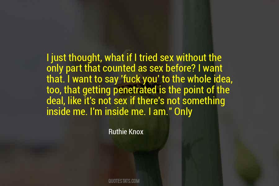 Getting Sex Quotes #1411178