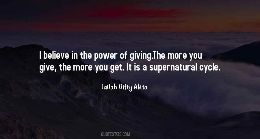 Power In Giving Quotes #1086760