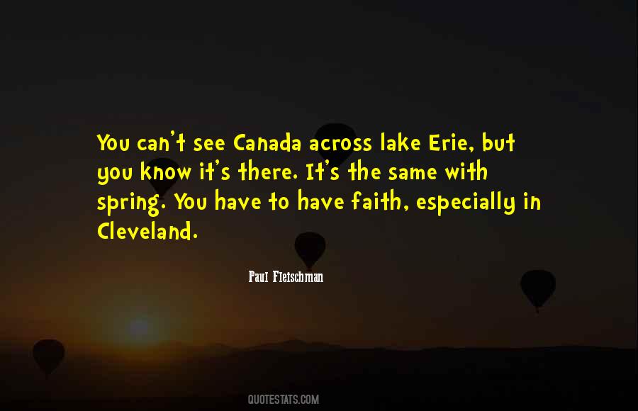 Quotes About Lake Erie #1553783