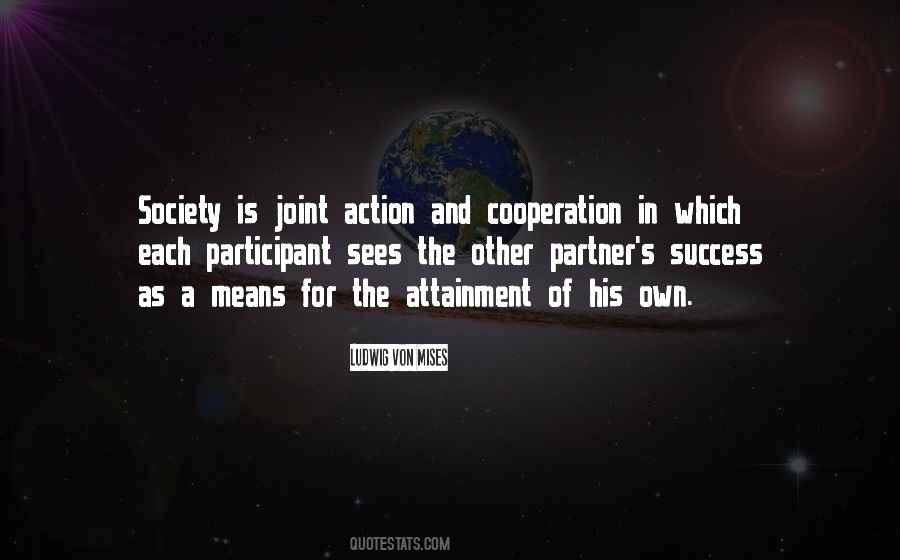 Quotes About Cooperation And Success #19213