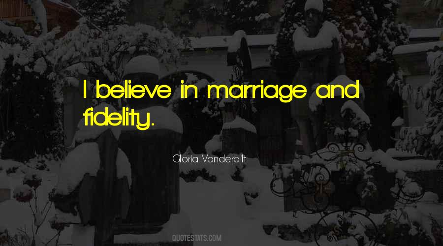 Marriage Fidelity Quotes #594242