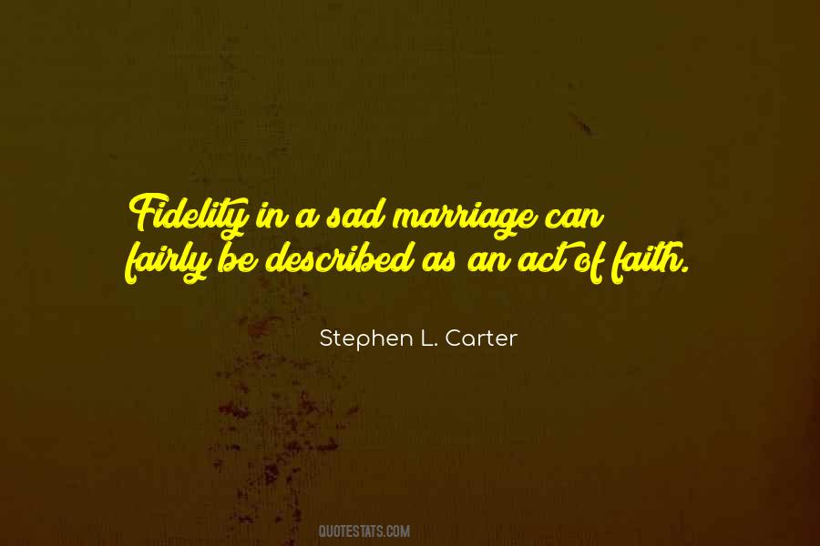 Marriage Fidelity Quotes #599190