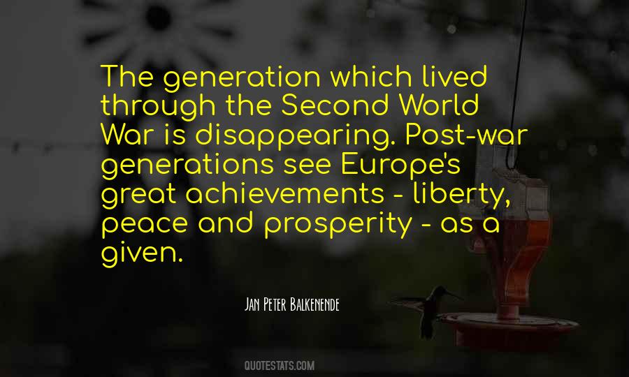 Peace And Prosperity Quotes #1032457