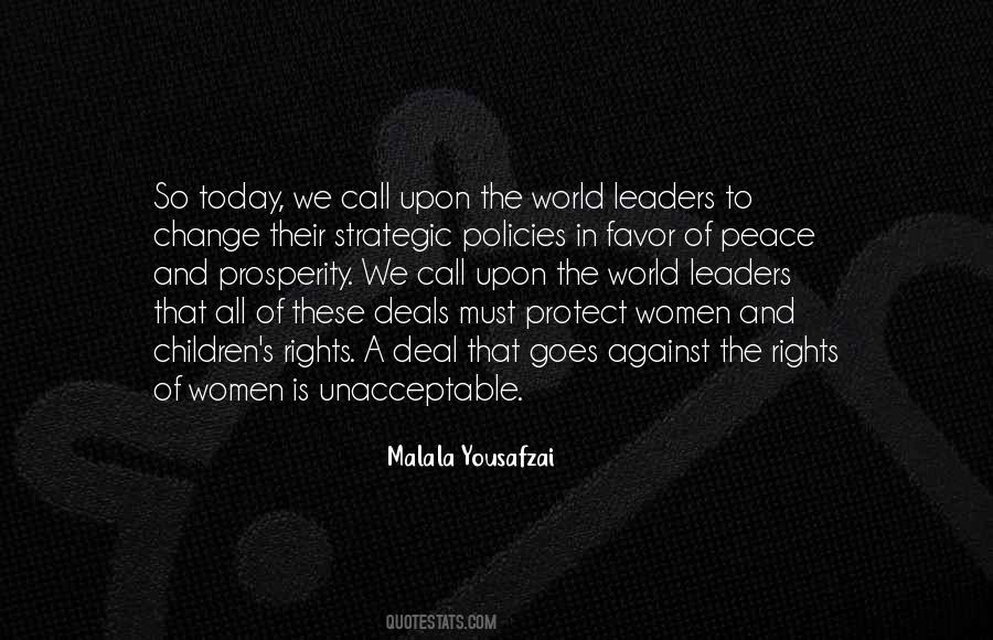 Peace And Prosperity Quotes #152486