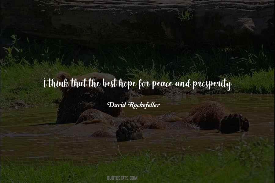 Peace And Prosperity Quotes #1702404