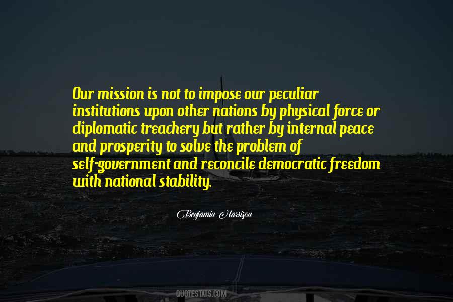 Peace And Prosperity Quotes #435097