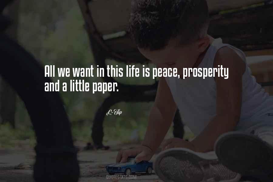 Peace And Prosperity Quotes #482876