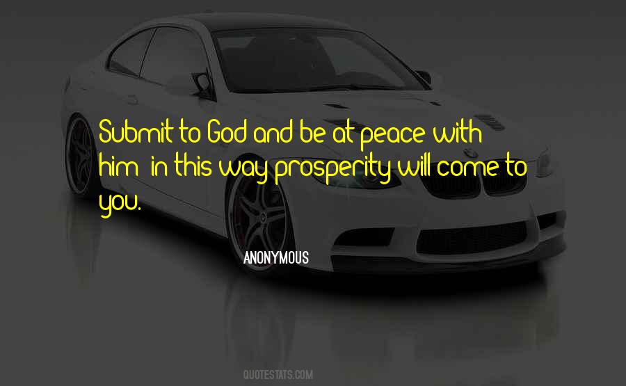 Peace And Prosperity Quotes #863327