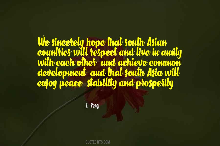 Peace And Prosperity Quotes #900705