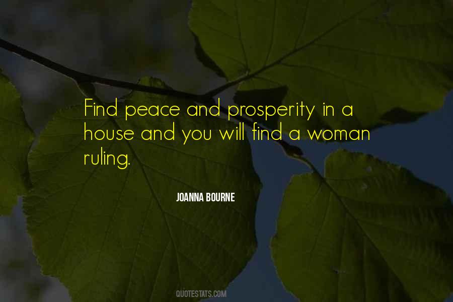 Peace And Prosperity Quotes #979805